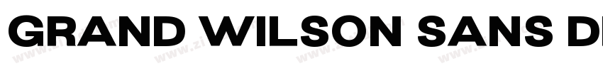 Grand Wilson Sans DE字体转换